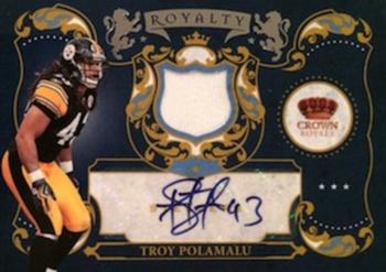 2010 Panini Crown Royale - Royalty Materials Autographs #14 Troy Polamalu Front