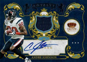 2010 Panini Crown Royale - Royalty Materials Autographs #22 Andre Johnson Front