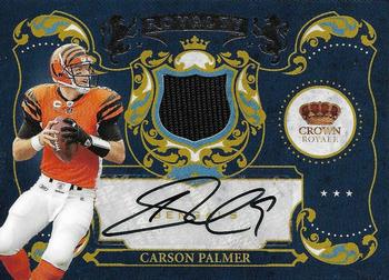 2010 Panini Crown Royale - Royalty Materials Autographs #23 Carson Palmer Front