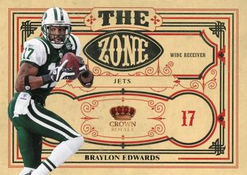 2010 Panini Crown Royale - The Zone #2 Braylon Edwards  Front