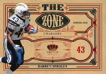 2010 Panini Crown Royale - The Zone #3 Darren Sproles  Front