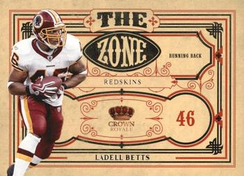 2010 Panini Crown Royale - The Zone #10 Ladell Betts  Front