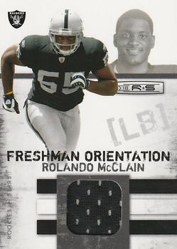2010 Panini Rookies & Stars - Freshman Orientation Materials Jerseys #7 Rolando McClain  Front