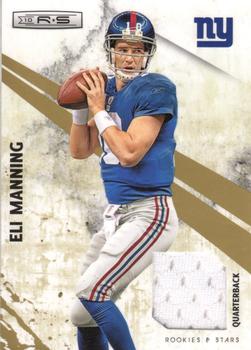 2010 Panini Rookies & Stars - Materials Gold #96 Eli Manning  Front
