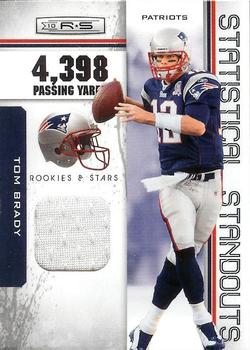 2010 Panini Rookies & Stars - Statistical Standouts Materials #13 Tom Brady Front