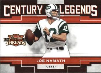 2010 Panini Threads - Century Legends #8 Joe Namath  Front