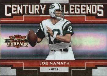 2010 Panini Threads - Century Legends Holofoil #8 Joe Namath  Front