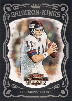 2010 Panini Threads - Gridiron Kings Framed Blue #36 Phil Simms  Front