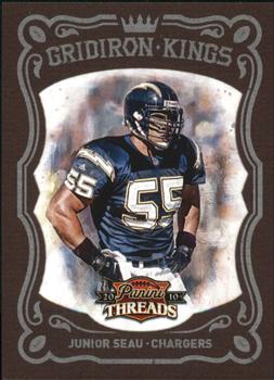 2010 Panini Threads - Gridiron Kings Framed Red #19 Junior Seau  Front