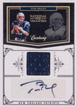 2010 Playoff National Treasures - Century Material Signature #88 Tom Brady Front