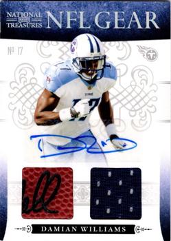 2010 Playoff National Treasures - NFL Gear Signatures #35 Damian Williams  Front
