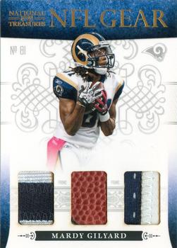 2010 Playoff National Treasures - NFL Gear Triple Prime #18 Mardy Gilyard  Front