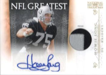 2010 Playoff National Treasures - NFL Greatest Signature Materials Prime #30 Howie Long Front