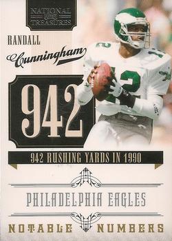 2010 Playoff National Treasures - Notable Numbers #23 Randall Cunningham  Front
