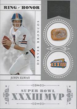 2010 Playoff National Treasures - Ring of Honor #36 John Elway  Front