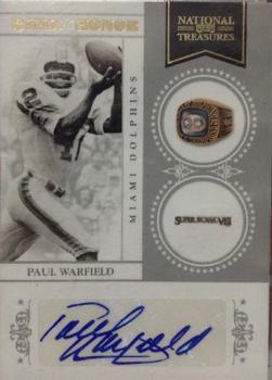 2010 Playoff National Treasures - Ring of Honor Signatures #9 Paul Warfield Front