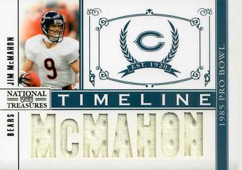 2010 Playoff National Treasures - Timeline Materials Player Name #9 Jim McMahon Front