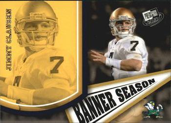 2010 Press Pass - Banner Season #BS-9 Jimmy Clausen  Front