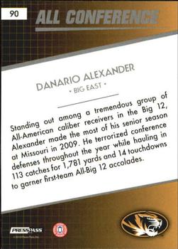 2010 Press Pass - Blue #90 Danario Alexander Back