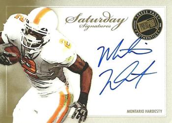 2010 Press Pass - Saturday Signatures #SS-MH Montario Hardesty  Front