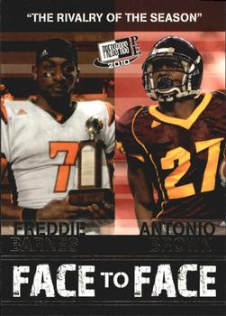 2010 Press Pass PE - Face To Face #FF10 Freddie Barnes / Antonio Brown  Front