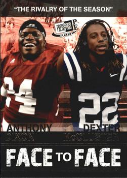 2010 Press Pass PE - Face To Face #FF14 Anthony Dixon / Dexter McCluster  Front