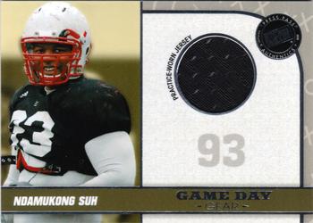 2010 Press Pass PE - Game Day Gear Jerseys Silver #GDG-NS Ndamukong Suh  Front