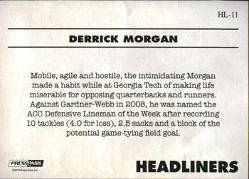 2010 Press Pass PE - Headliners #HL11 Derrick Morgan  Back