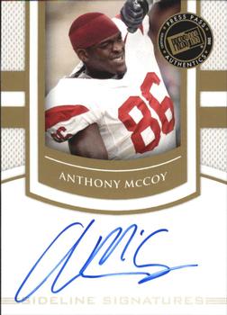 2010 Press Pass PE - Sideline Signatures Gold #SSAM Anthony McCoy  Front