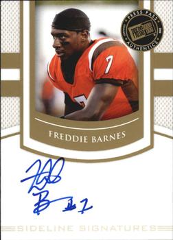 2010 Press Pass PE - Sideline Signatures Gold #SSFB Freddie Barnes  Front