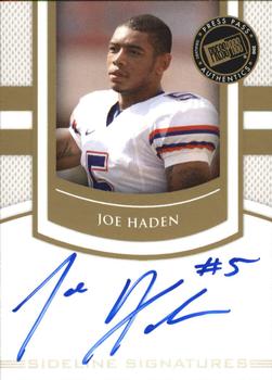 2010 Press Pass PE - Sideline Signatures Gold #SSJH Joe Haden  Front