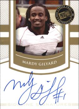 2010 Press Pass PE - Sideline Signatures Gold #SSMG Mardy Gilyard  Front