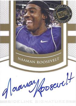 2010 Press Pass PE - Sideline Signatures Gold #SS-NR Naaman Roosevelt  Front