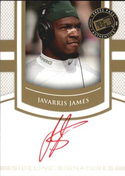 2010 Press Pass PE - Sideline Signatures Gold Red Ink #SSJJ Javarris James Front