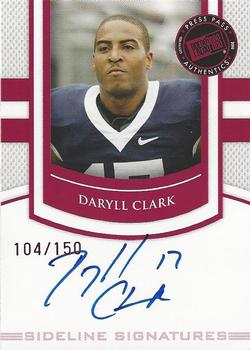 2010 Press Pass PE - Sideline Signatures Ruby #SS-DC Daryll Clark Front