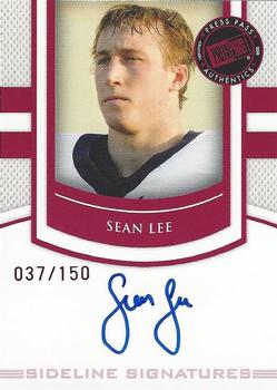 2010 Press Pass PE - Sideline Signatures Ruby #SS-SL Sean Lee Front