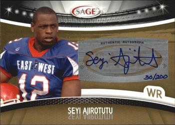 2010 SAGE - Autographs Gold #A-1 Seyi Ajirotutu  Front