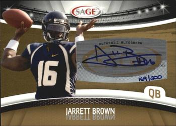 2010 SAGE - Autographs Gold #A-10 Jarrett Brown  Front
