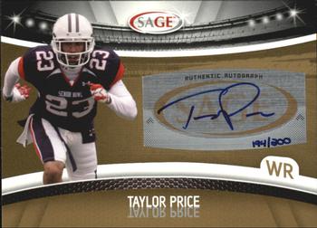 2010 SAGE - Autographs Gold #A-40 Taylor Price  Front