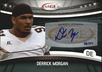 2010 SAGE - Autographs Platinum #A-35 Derrick Morgan  Front