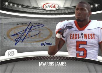 2010 SAGE - Autographs Silver #A-26 Javarris James  Front