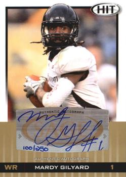 2010 SAGE HIT - Autographs Gold #A1 Mardy Gilyard  Front