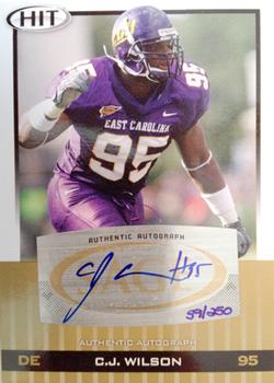 2010 SAGE HIT - Autographs Gold #A95 C.J. Wilson  Front