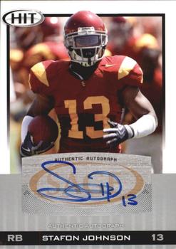 2010 SAGE HIT - Autographs Silver #A13 Stafon Johnson  Front