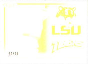 2010 SAGE HIT - Make Ready Yellow #40 LSU Program  Front