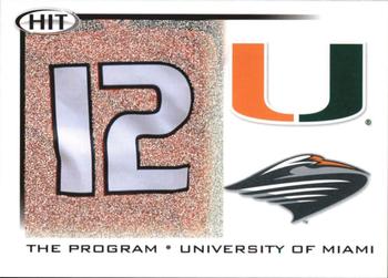 2010 SAGE HIT - Silver #41 Miami Program  Front