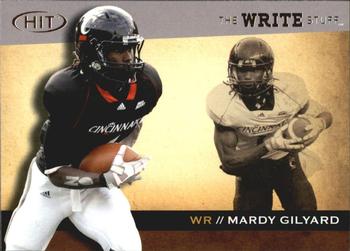 2010 SAGE HIT - Write Stuff #WS5 Mardy Gilyard  Front