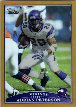 2009 Topps - Gold Refractors #W3 Adrian Peterson Front