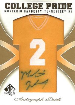 2010 SP Authentic - College Pride Patch Autographs #CP-MH Montario Hardesty  Front