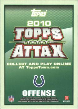 2010 Topps Attax #NNO Joseph Addai  Back